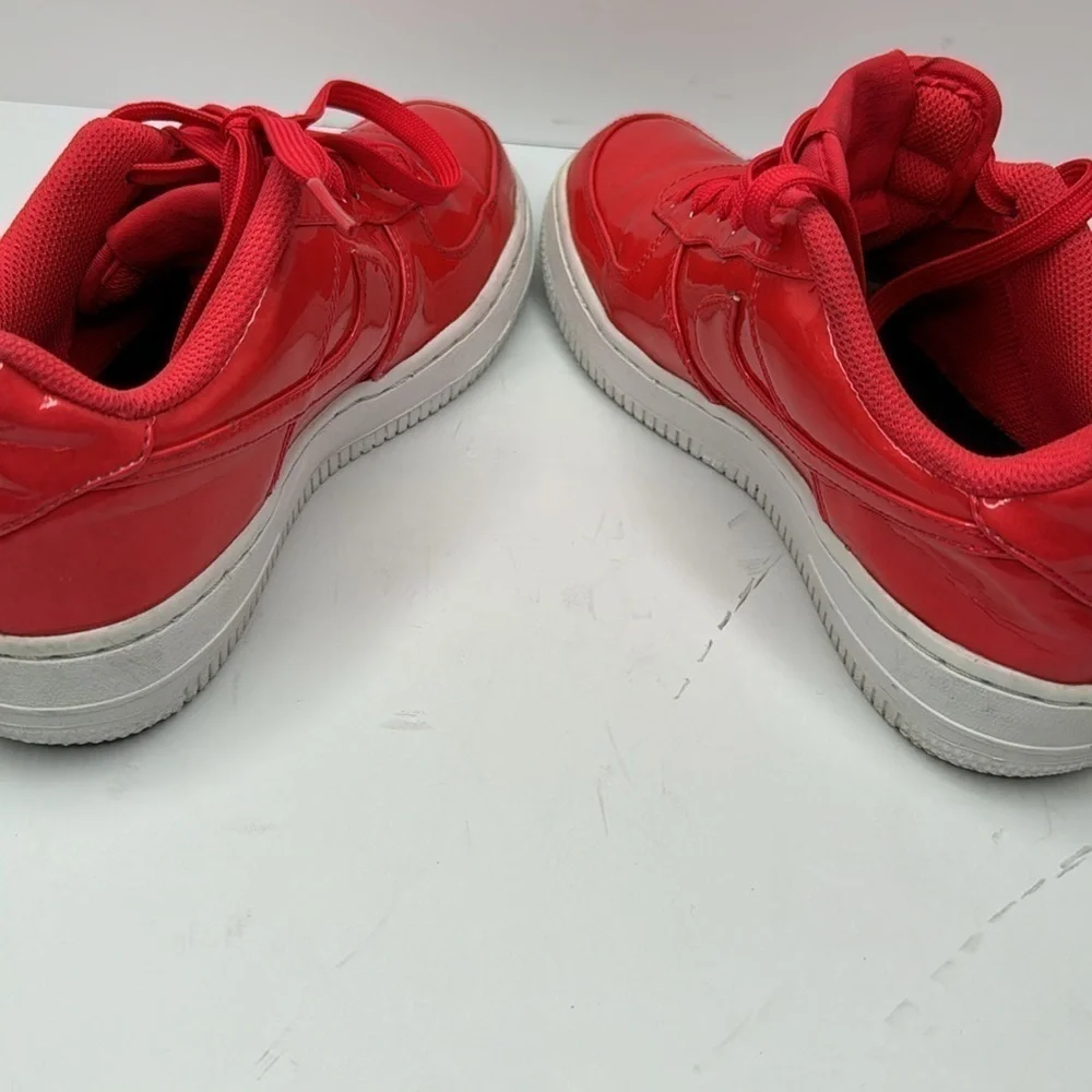 Nike Air Force 1 Patent Siren Red Ao2288-600 Toddler Sz 5.5Y